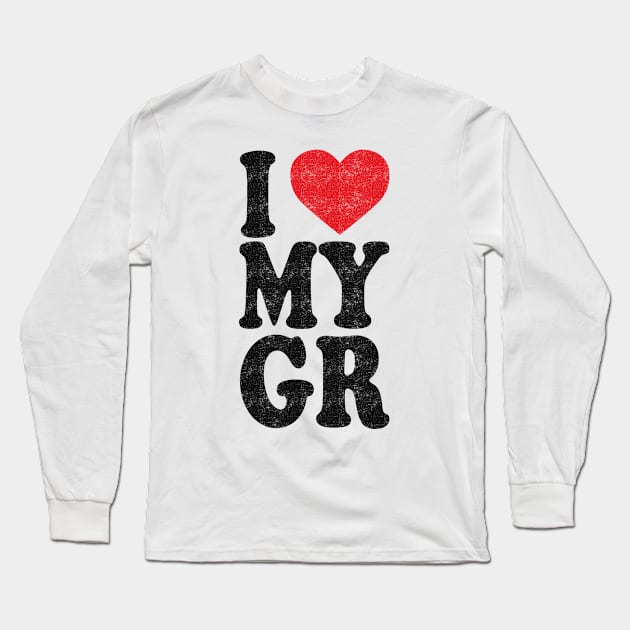 I Love My Girlfriend Long Sleeve T-Shirt by AbstractA